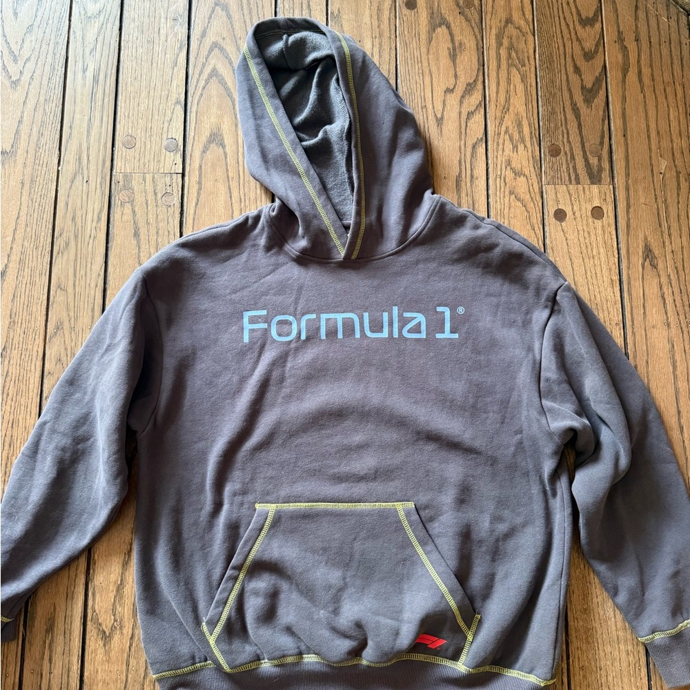 PacSun Gray Formula 1 Hoodie